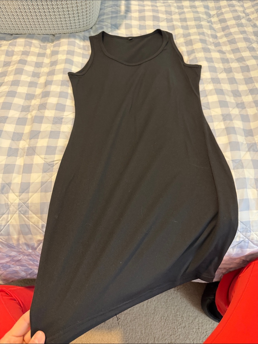 Sleek Black Sleeveless Mini Dress